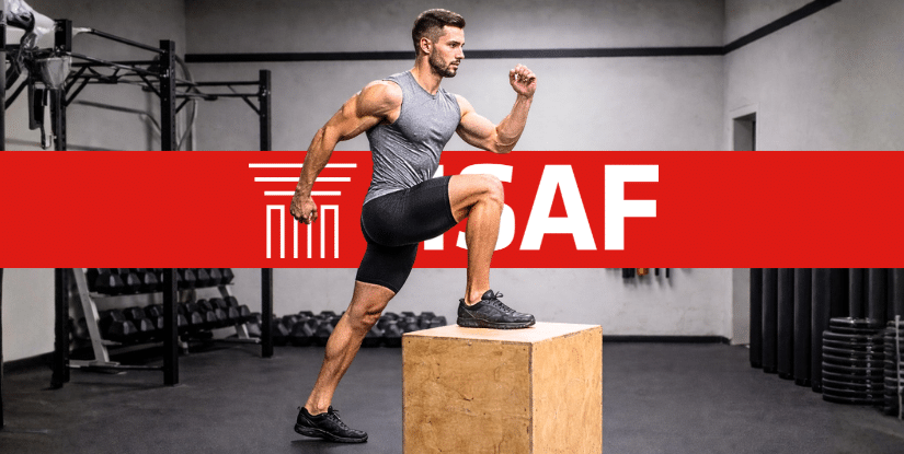 La subida a la caja con una pierna